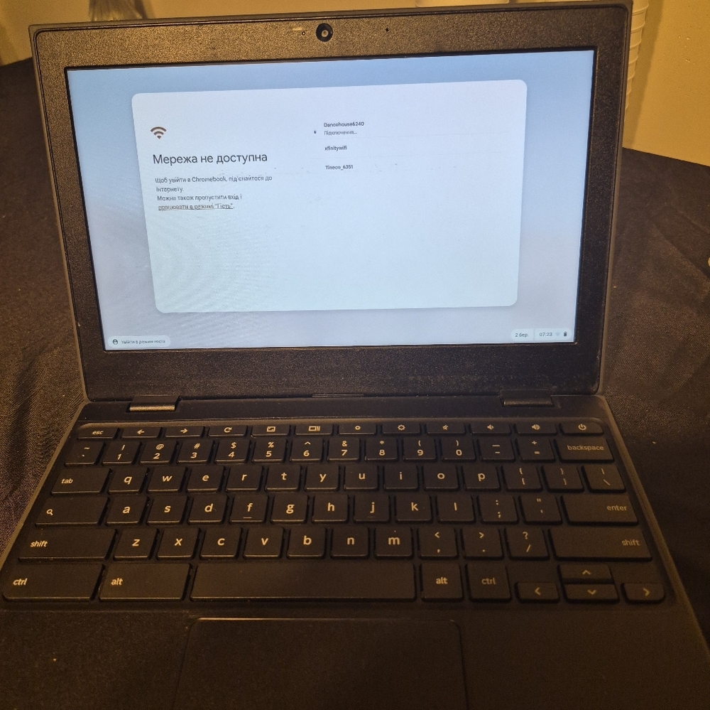 Black Chromebook Laptop